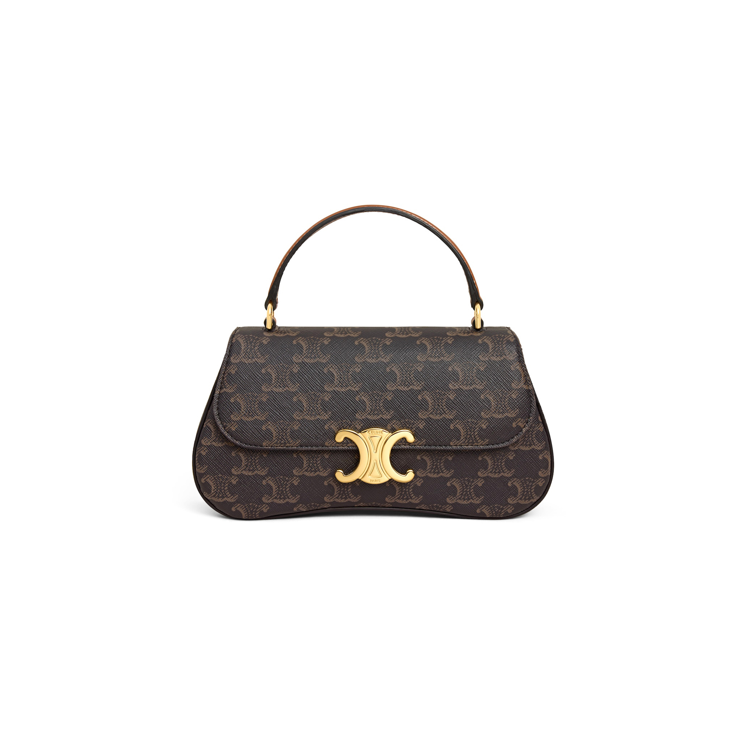 CELINE TEEN CELINE LOLA IN TRIOMPHE CANVAS AND CALFSKIN 119532FN1.04LU (20*11.5*5cm)